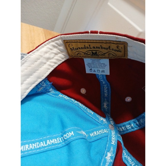 Miranda Lambert Hat Baseball Cap OSFM Blue Red Gray Strapback Roadside Bars Tour - Picture 7 of 7